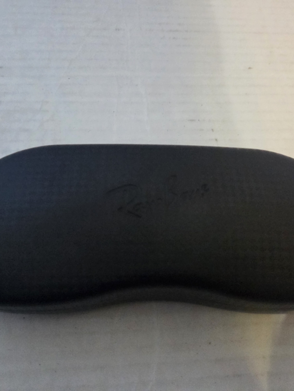 Ray Ban Sunglasses Or Glasses Case Black Hard With Geometric Pattern